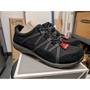 Dansko Harlyn Black Suede Shoes Women's 42 EUR US 11.5 Comfort Drawstring